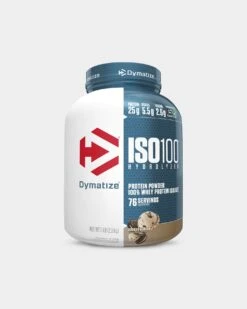 Dymatize ISO100 Hydrolyzed Whey Protein Isolate -Armour Sales Store 5lb Cookies Crm DYM1930128 6721 grey