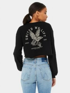 Bodybuilding.com Clothing Freedom Flyer Crop Top -Armour Sales Store 9 27 Freedom Flyer Crop Black Crop img 1 0 9 24