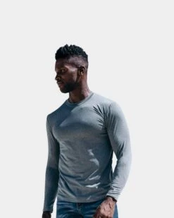 Barbell Apparel Men's Long-Sleeved Havok -Armour Sales Store BAR5890364 grey