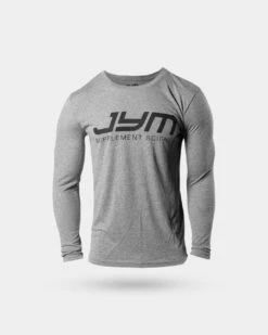 JYM Classic Logo Tri-Blend Long-Sleeved Tee -Armour Sales Store JYM5600079 grey