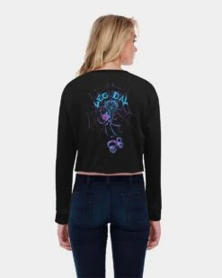 Bodybuilding.com Clothing Leg Day Cropped Long Sleeve