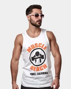 Muscle Beach Nutrition The Original Tank Top -Armour Sales Store MBN6060079 grey