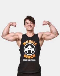 Muscle Beach Nutrition The Original Tank Top -Armour Sales Store MBN6060086 grey