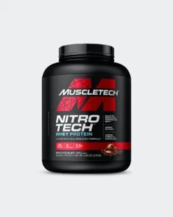 MuscleTech Nitro-Tech Protein 18 MuscleTech Nitro-Tech Protein -Armour Sales Store MT1130266 MT Nitrotech MC 4lb grey