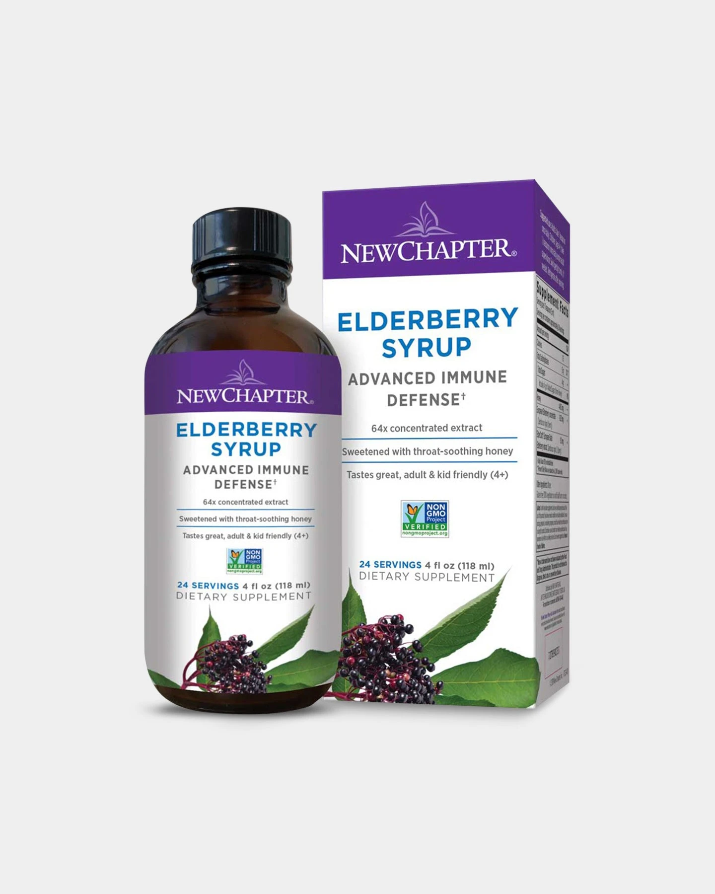 New Chapter Elderberry Syrup + Honey Immune Support 4 New Chapter Elderberry Syrup + Honey Immune Support - Image 2