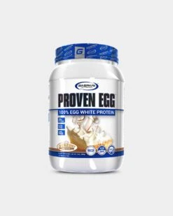 Gaspari Nutrition Proven Egg -Armour Sales Store Proven Egg Coconut Custard Pie Front White Tub grey