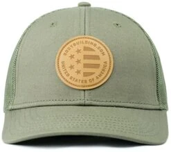 BBcom Stars And Stripes Trucker Hat -Armour Sales Store Stars Stripes Olive2 7 15
