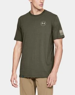 Under Armour Men's UA Freedom Flag T-Shirt 23 Under Armour Men's UA Freedom Flag T-Shirt -Armour Sales Store UA6370263 grey