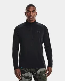 Under Armour Men's UA Tech™ Half Zip Long Sleeve -Armour Sales Store UA6370269 grey