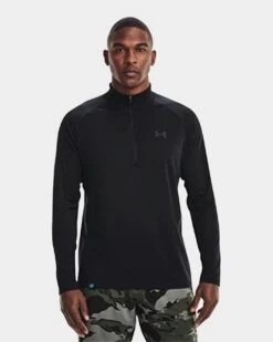 Under Armour Men's UA Tech™ Half Zip Long Sleeve -Armour Sales Store UA6370270 grey