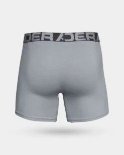 Under Armour Charged Cotton Men's Boxer Brief 3-pk Underwear -Armour Sales Store Under Armour Charged Cotton 6 3 pk Mod Gray Jet Gray Back grey