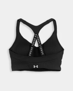Under Armour Infinity Ribbed Mid Sports Bra -Armour Sales Store Under Armour Infinity Mid Rib Bra Black 2 grey