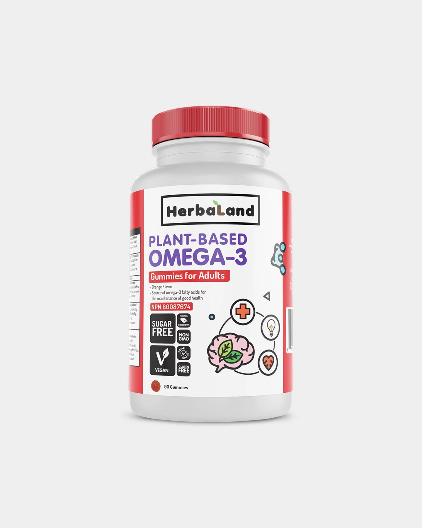 Herbaland Plant-Based Omega-3 Gummies 3 Herbaland Plant-Based Omega-3 Gummies