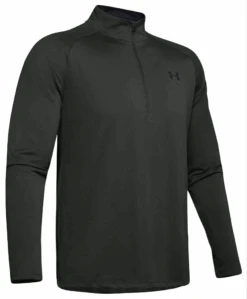 Under Armour Men's UA Tech™ Half Zip Long Sleeve -Armour Sales Store techhalfzip black front